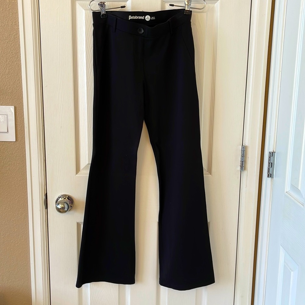 Betabrand Dress Pant Yoga Pants Black Small Petite